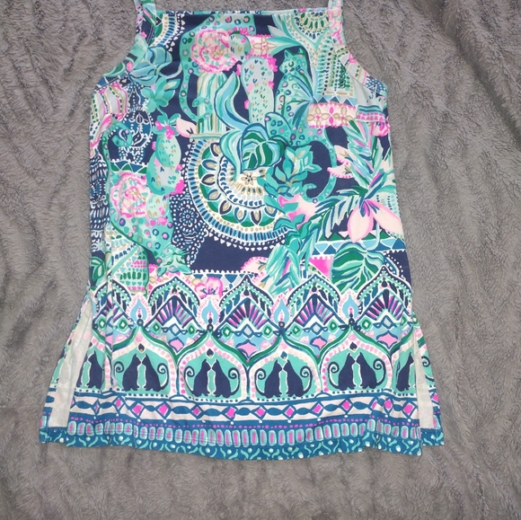 Lilly Pulitzer Adler , Looking Sharp, flowy halter top Size XS - Picture 2 of 4
